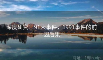 深度研究：91大事件，1991事件的前因后果