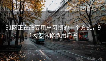 91网正在改变用户习惯的十个方式，91网怎么修改用户名