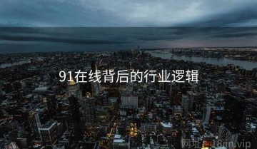 91在线背后的行业逻辑