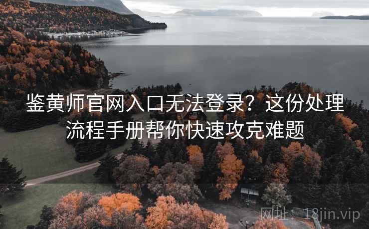 鉴黄师官网入口无法登录？这份处理流程手册帮你快速攻克难题